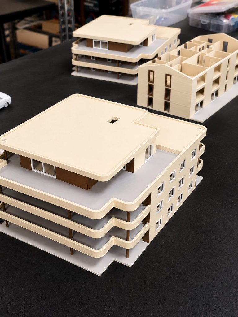 Fabrication de maquettes architecturales 3D sur mesure pour bâtiments résidentiels